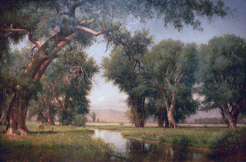 Worthington Whittredge On the Cache La Poudre River, Colorado Germany oil painting art